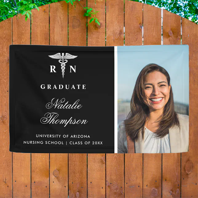 Nursing Student Registered Nurse Graduation Custom Banner | Zazzle