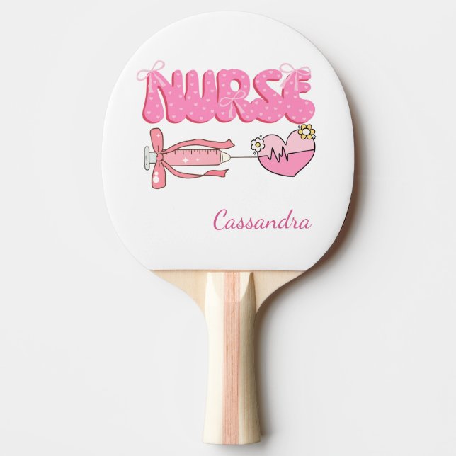 Nursing Student School Future Nurse Name  Gift Ping Pong Paddle (Front)
