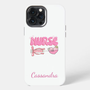 Nursing Student School Future Nurse Name iPhone 13 Pro Max Case