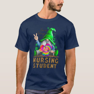 Nursing Student St Patrick's Day Gnome T-Shirt