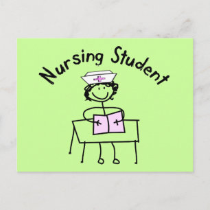 Nursing Student Stick Lady Gifts Postcard