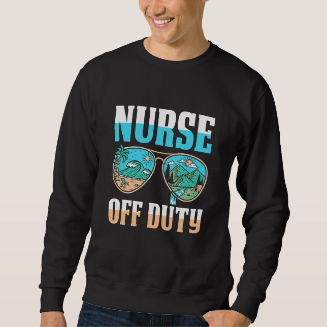 Nursing Sunglasses Hospital  Caretaker Emergency N Sweatshirt (Front)