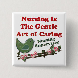 Nursing Supervisor 15 Cm Square Badge