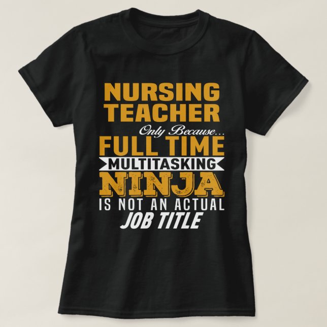Nursing Teacher T-Shirt (Design Front)