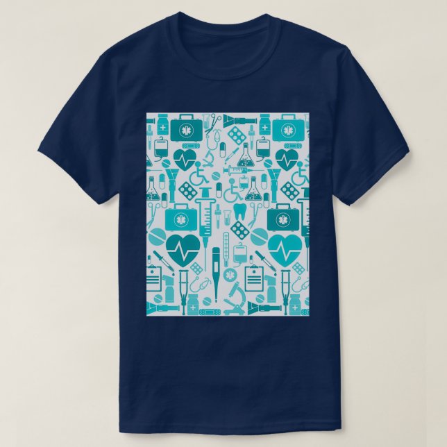 Nursing Wallpaper T-Shirt (Design Front)