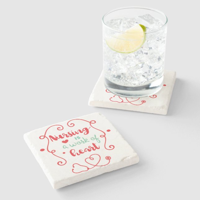 Nursing Work Stone Coaster (Side)