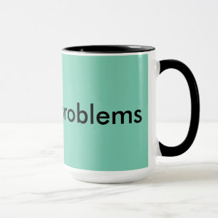 #nursingproblems aqua & black mug