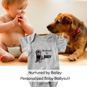 Nurtured by Bailey (for boy or girl) Baby Bodysuit