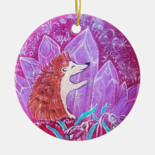 Nurturing Ceramic Round Ornament