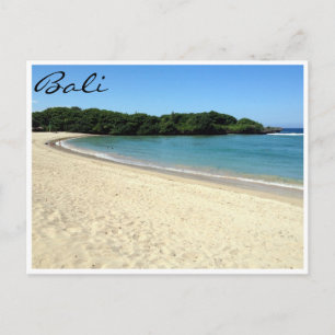 nusa dua beach postcard