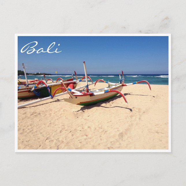 nusa dua boats postcard (Front)