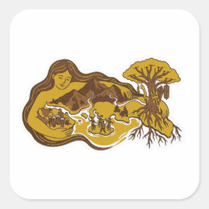 Nusa Ina (Mother Island) Square Sticker