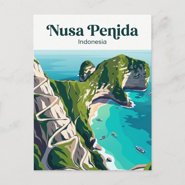 Nusa Penida Indonesia Postcard (Front)