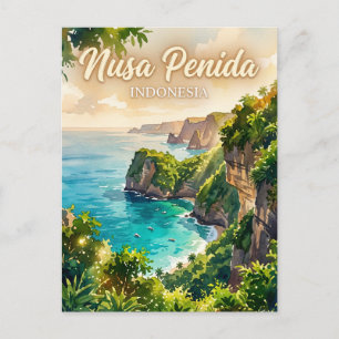 Nusa Penida Indonesia Postcard