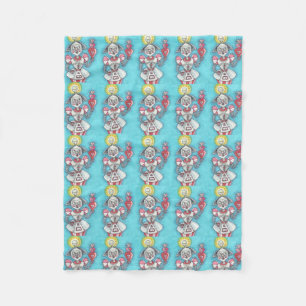 Nusery Nanny Robot FLEECE BABY BLANKET Customise