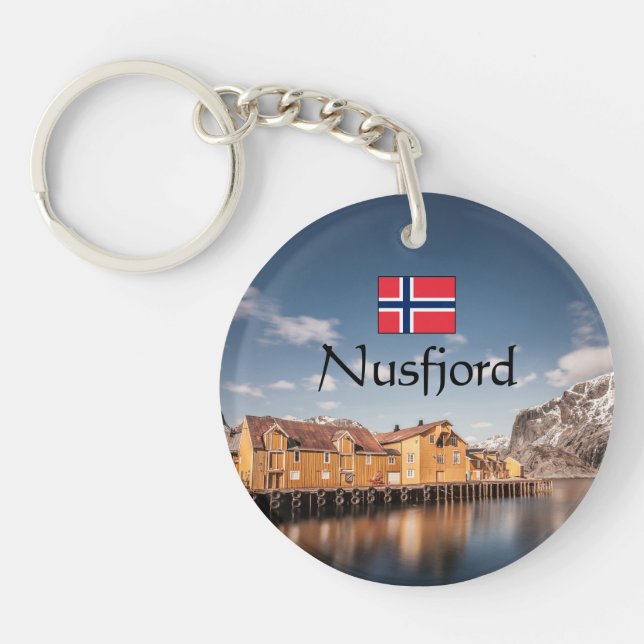 Nusfjord Lofoten Key Ring (Front)