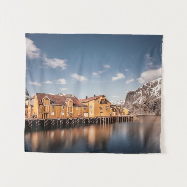 Nusfjord Lofoten Tapestry (Front (Horizontal))