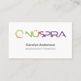 NuSpira White Business Card