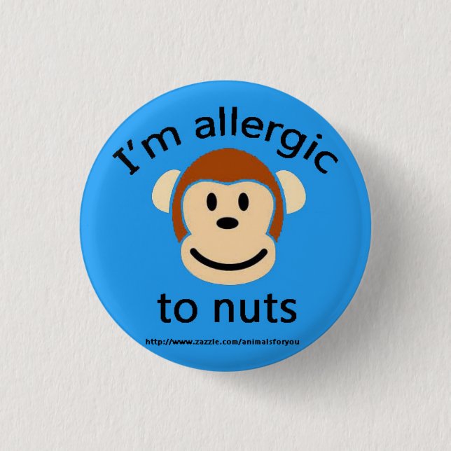 Nut Allergy Alert 3 Cm Round Badge (Front)