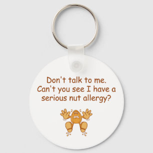 Nut Allergy Key Ring