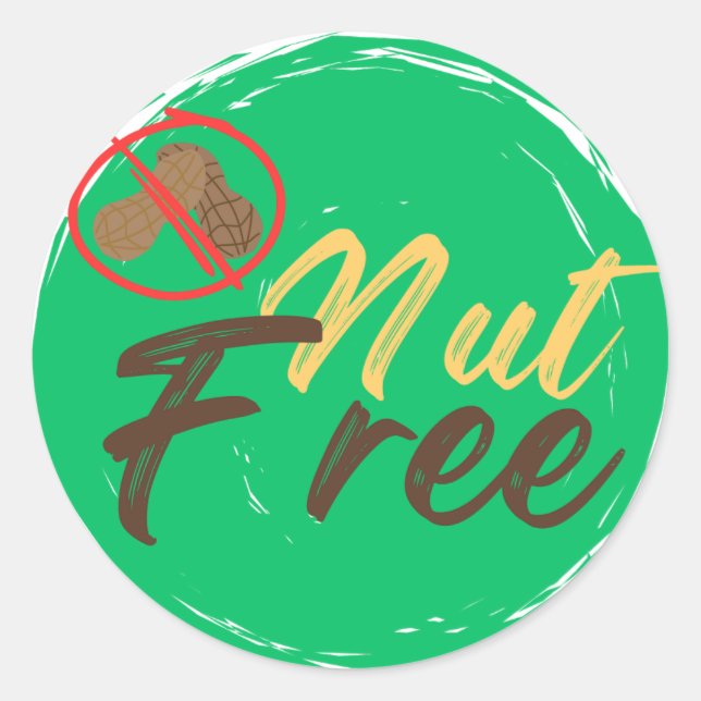 Nut-Free Zone Stickers (Front)