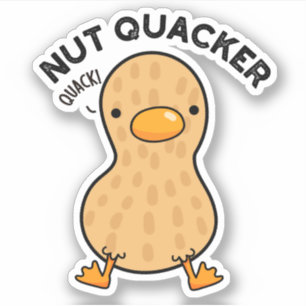 Nut Quacker Funny Peanut Puns 