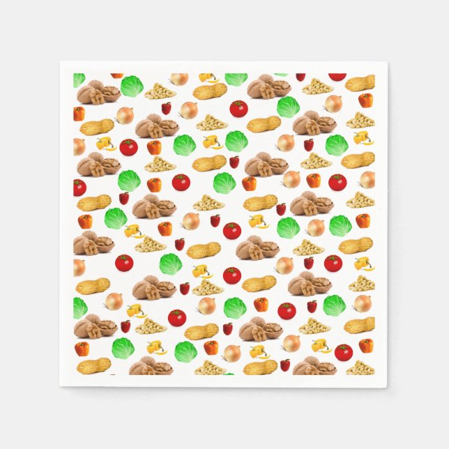 Nut Salad Paper Napkins (Front)