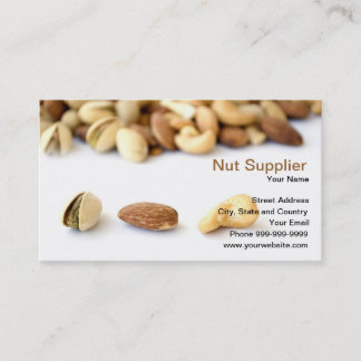 nut supplier business card