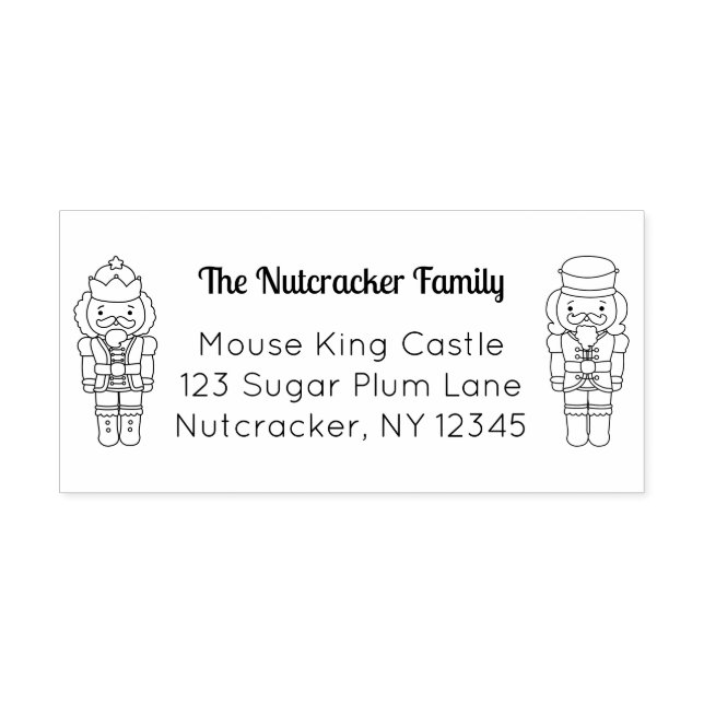 Nutcracker Address Self-inking Stamp (Design)