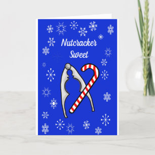 Nutcracker and Candy Cane Christmas Card