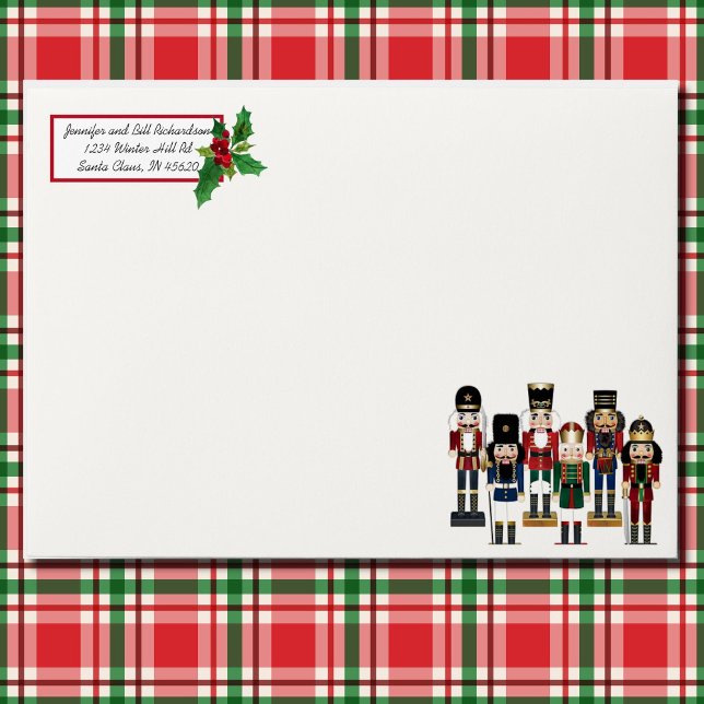 Nutcracker and Holly Christmas Envelop Envelope (Creator Uploaded)