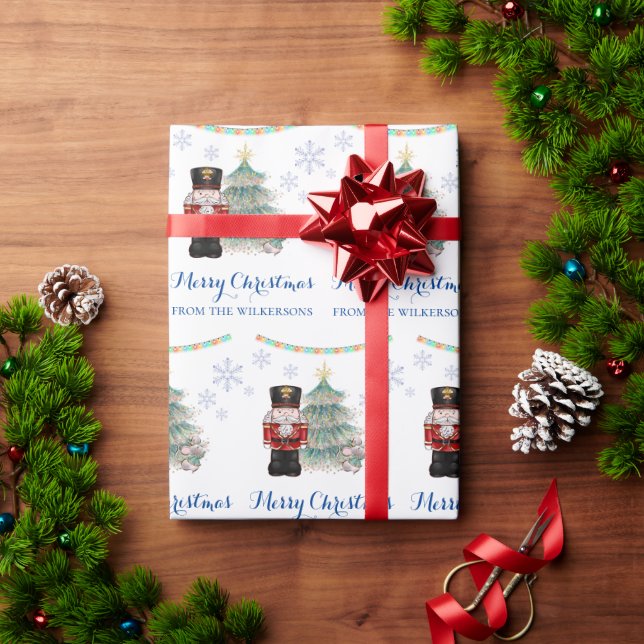Nutcracker and Mouse King Christmas Wrapping Paper (Holiday Gift)