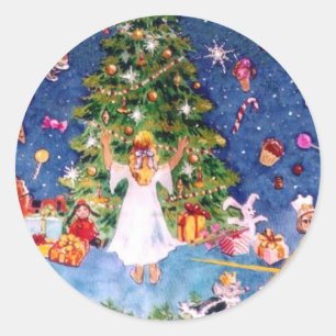 Nutcracker and The Tree Classic Round Sticker