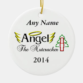 Nutcracker Angel Ceramic Tree Decoration