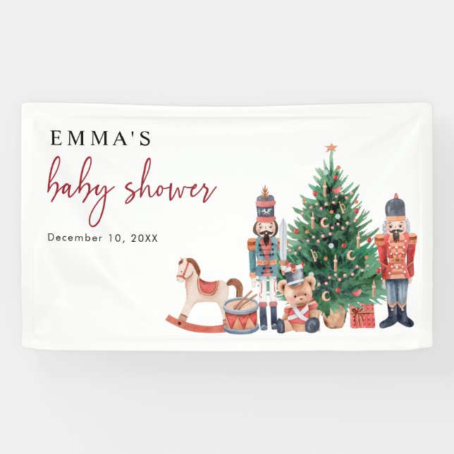 Nutcracker Baby Shower Banner (Horizontal)