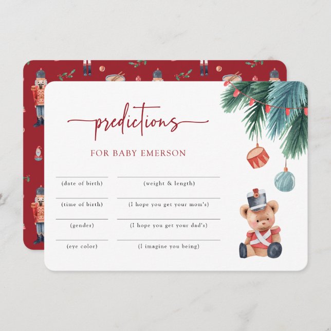 Nutcracker Baby Shower Invitation (Front/Back)