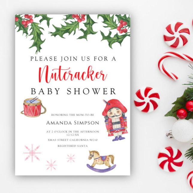 Nutcracker Baby shower Invitation (Creator Uploaded)