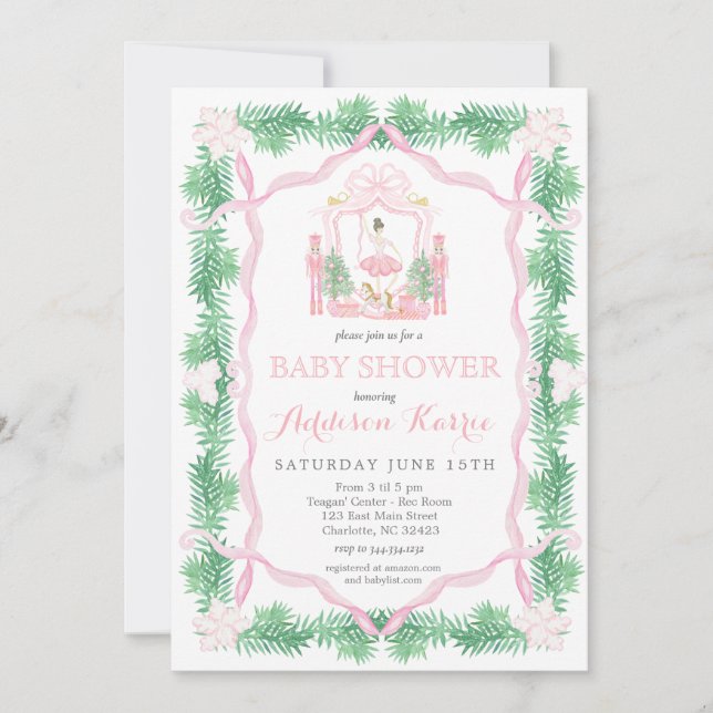 Nutcracker Baby Shower Invitation (Front)