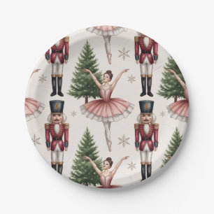 Nutcracker Ballerina ballet dancer christmas tree  Paper Plate