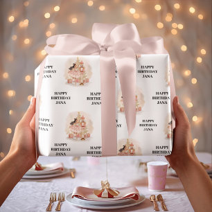 Nutcracker Ballerina Birthday Wrapping Paper