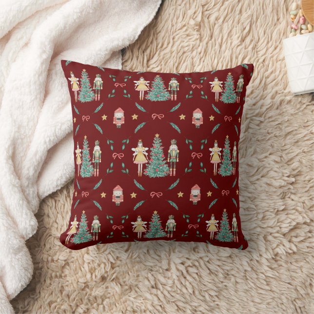 Nutcracker Ballerina Christmas  Cushion (Blanket)