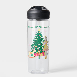Nutcracker Ballerina Christmas Water Bottle