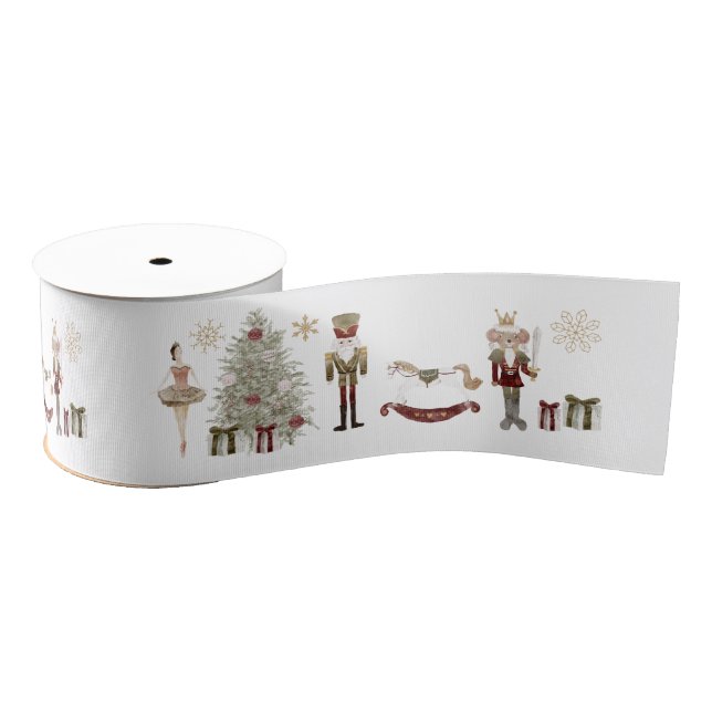 Nutcracker Ballerina Grosgrain Ribbon (Spool)