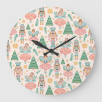 Nutcracker Ballet and Fairies on Cream Background
