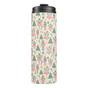 Nutcracker Ballet and Fairies on Cream Background Thermal Tumbler