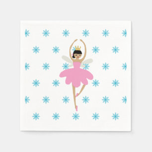 Nutcracker Ballet Ballerina Fairy Illustration Napkin