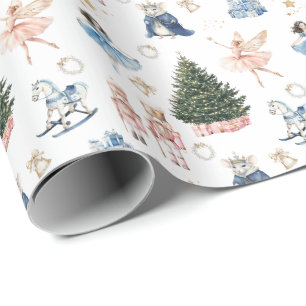 Nutcracker Ballet Characters Christmas Wrapping Paper