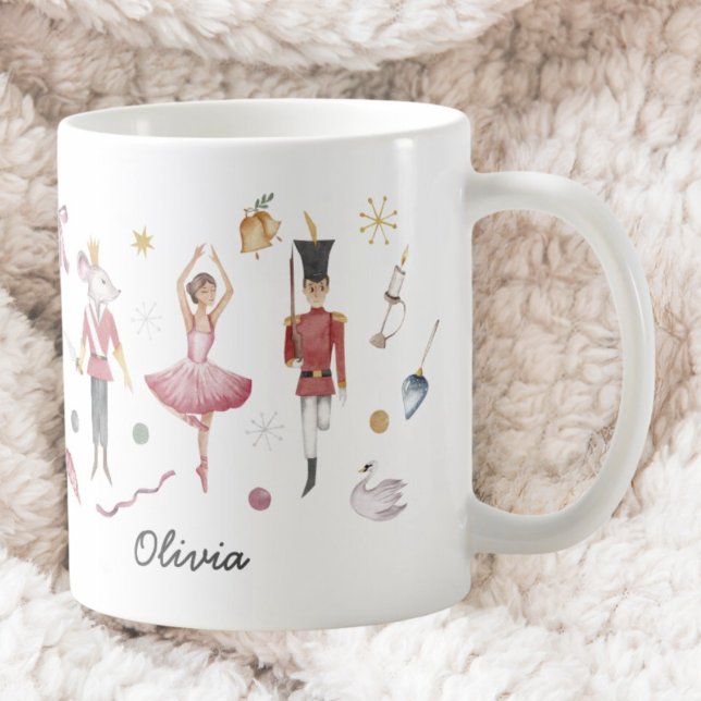 Nutcracker Ballet Christmas Festive Ballerina Gift Coffee Mug (Nutcracker Ballet Christmas Festive Ballerina Gift Coffee Mug
)