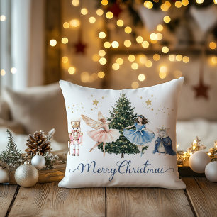 Nutcracker Ballet Christmas Festive Holiday  Cushion