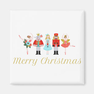 Nutcracker Ballet Christmas Magnet